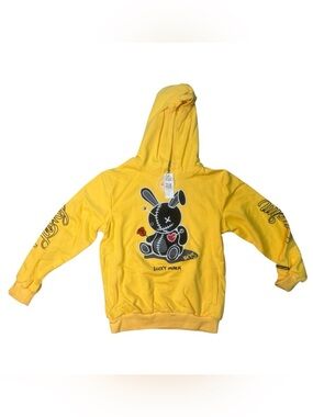 Kids Yellow Bunny sz 14 Graphic Hoodie - Lucky Charm bkys
